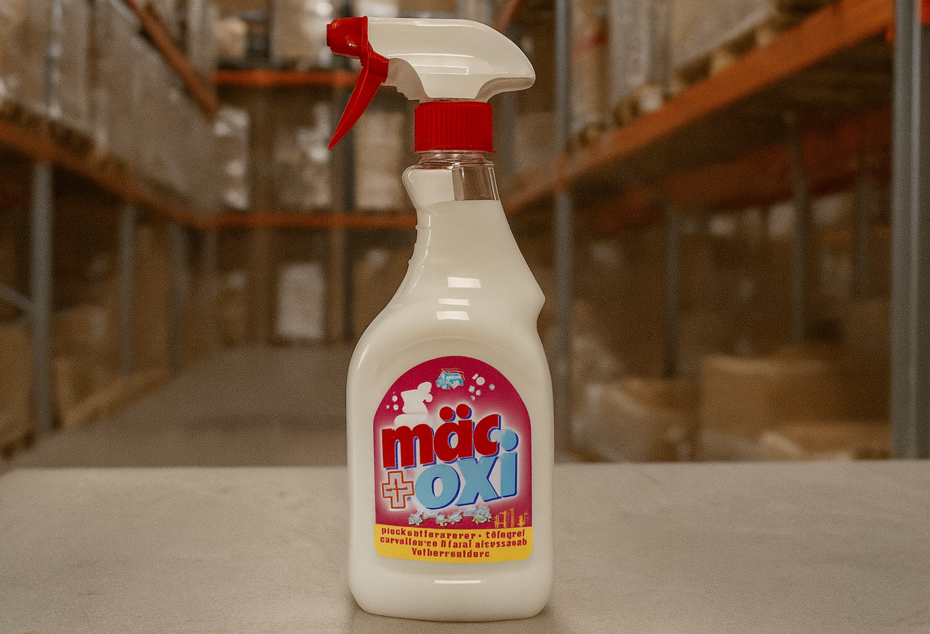 Плямовивідник спрей Mäc Oxi 1L: ефективне видалення плям