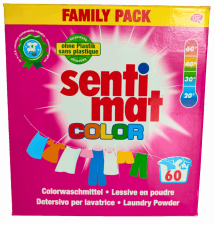 Пральний порошок засіб для прання Sentimat Color 3.3кг 60 прань