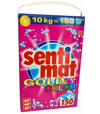 Пральний порошок засіб для прання кольорового одягу Sentimat Gold Color 10 кг 150 прань (Німеччина)