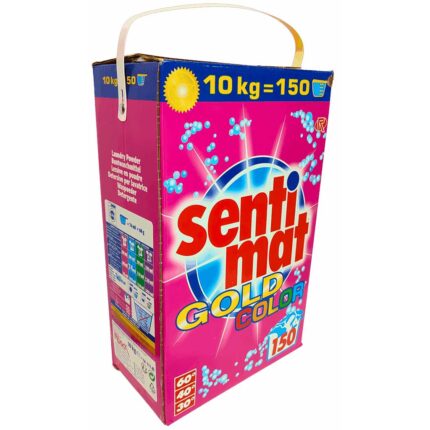 Пральний порошок засіб для прання кольорового одягу Sentimat Gold Color 10 кг 150 прань (Німеччина)