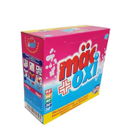 Кисневий плямовивідник для всіх типів тканин засіб для виведення плям Mäc Oxi 1.5kg Stain Remover Powder (Німеччина)