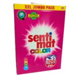 Пральний порошок Sentimat Color XXL 5.5 кг 100 прань для кольорової білизни (Німеччина)