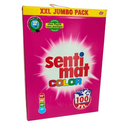 Пральний порошок Sentimat Color XXL 5.5 кг 100 прань для кольорової білизни (Німеччина)