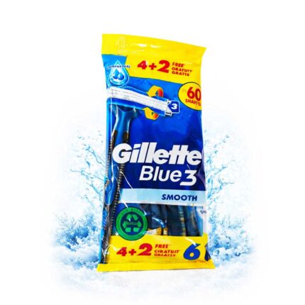 Товари для гоління Станки для гоління Gillette Blue 3 Smooth 4 + 2 шт.