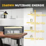 Акумулятор LifePo4 100А·год 25,6V BMS PowerQueen (Німеччина) купити Антоімпорт