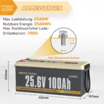 Акумулятор LifePo4 100А·год 25,6V BMS PowerQueen (Німеччина) оригінал Антоімпорт