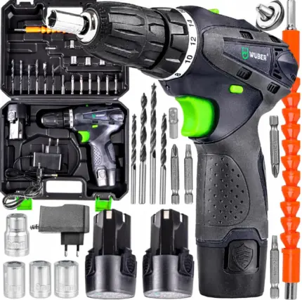 Фото Акумуляторний шуруповерт Wuber 18В +2 батареї (Польща) Антоімпорт