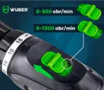 Польща Акумуляторний шуруповерт Wuber 18В +2 батареї (Польща) офіційний Антоімпорт