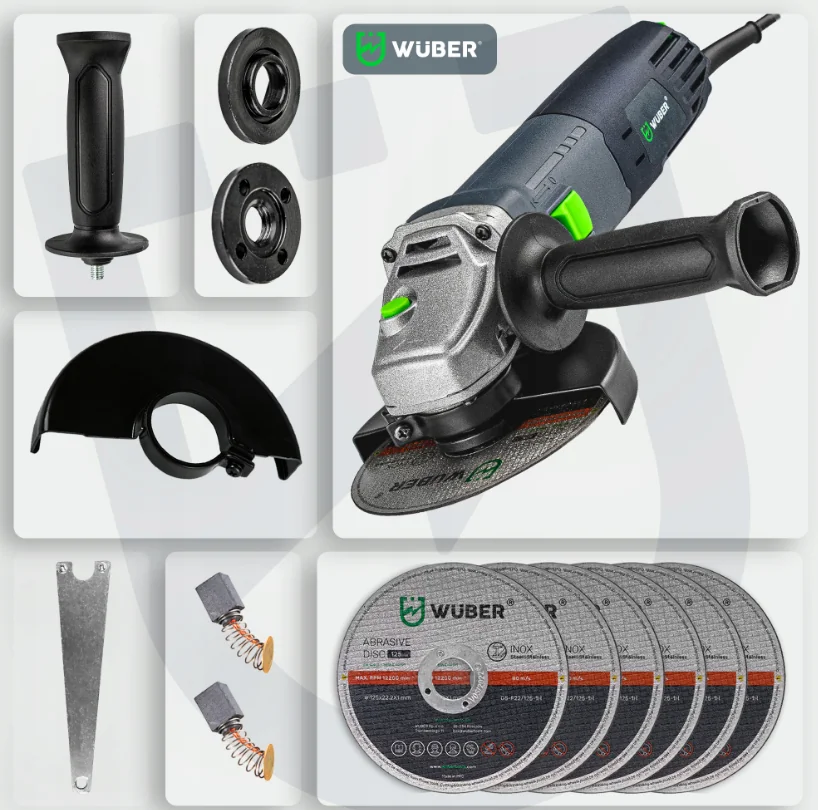 болгарка wuber 125мм з набіром Антоімпорт