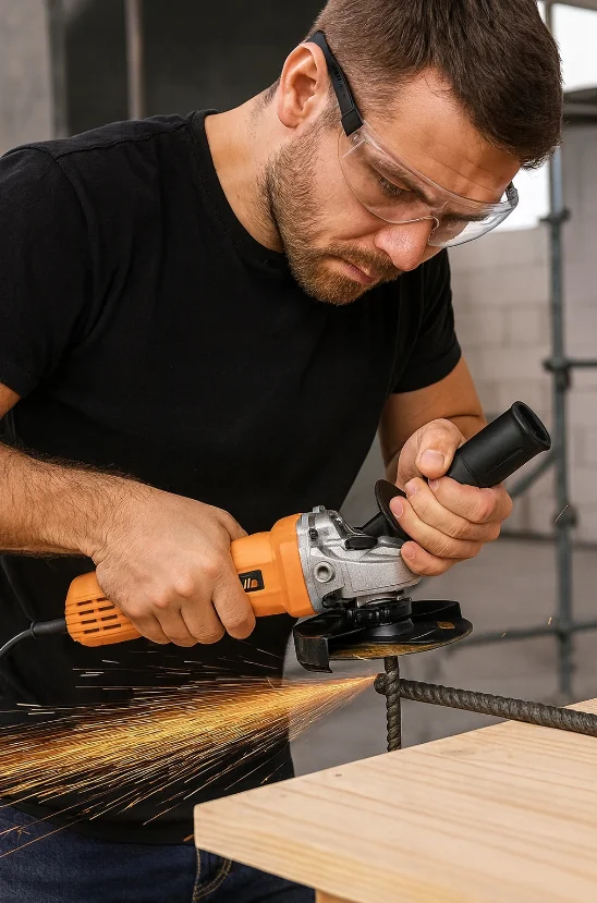 Болгарка (кутова шліфувальна машина) 2 кВт 125мм + 6 дисків Riwall Pro (Чехія) - Зображення 11