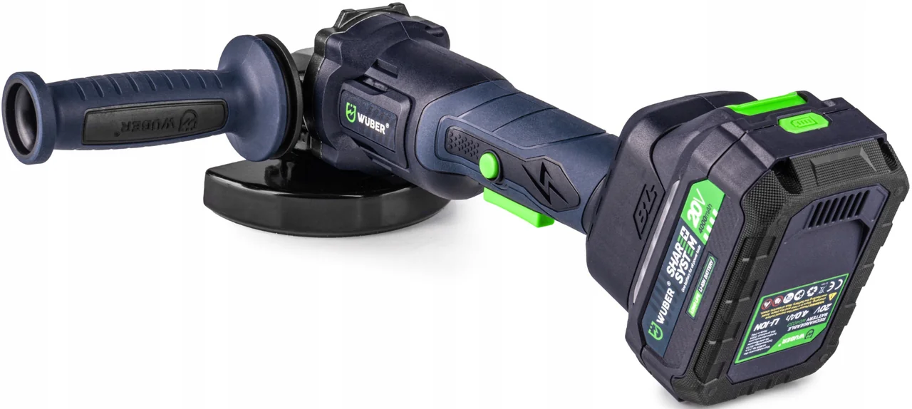 Болгарка (вуглецева шліфмашина) Wuber + 2 акумулятори + зарядний пристрій DIAX (Польща) купити Антоімпорт