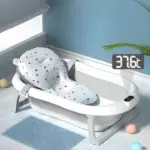 Фото Дитяча ванна складана з подушкою, термометром Hanert KinderBad Grey Антоімпорт
