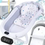 Польща Дитяча ванна складана з подушкою, термометром Hanert KinderBad Grey Антоімпорт