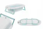 Дитяча ванночка складана з подушкою, термометром Hanert KinderBad Blue купити Антоімпорт
