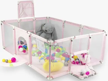 Дитячий манеж рожевий 180×120см Diego Антоімпорт
