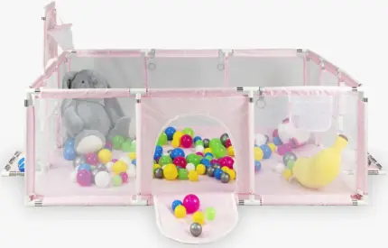 Фото Дитячий манеж рожевий 180×120см Diego Антоімпорт