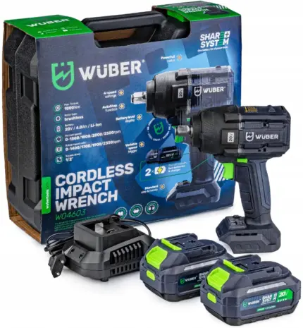 Фото Гайковерт акумуляторний ударний 1000Нм WUBER (Польща) Антоімпорт