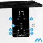 Конвекторний нагрівач Maltec 2400 Вт білий (Польща) гарантія Антоімпорт