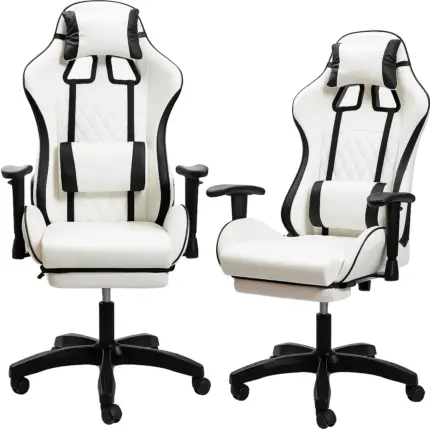 Фото Крісло геймерське DIEGO Raptor white Антоімпорт