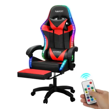 Фото Крісло геймерське з підсвіткою Hanert G-Force RED + RGB Антоімпорт