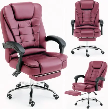 Фото Крісло офісне Diego D2 бордове Антоімпорт