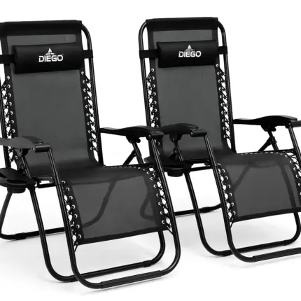 Крісло шезлонг комплект 2 шт. Diego 173 см + підсклянник (Польща) Антоімпорт