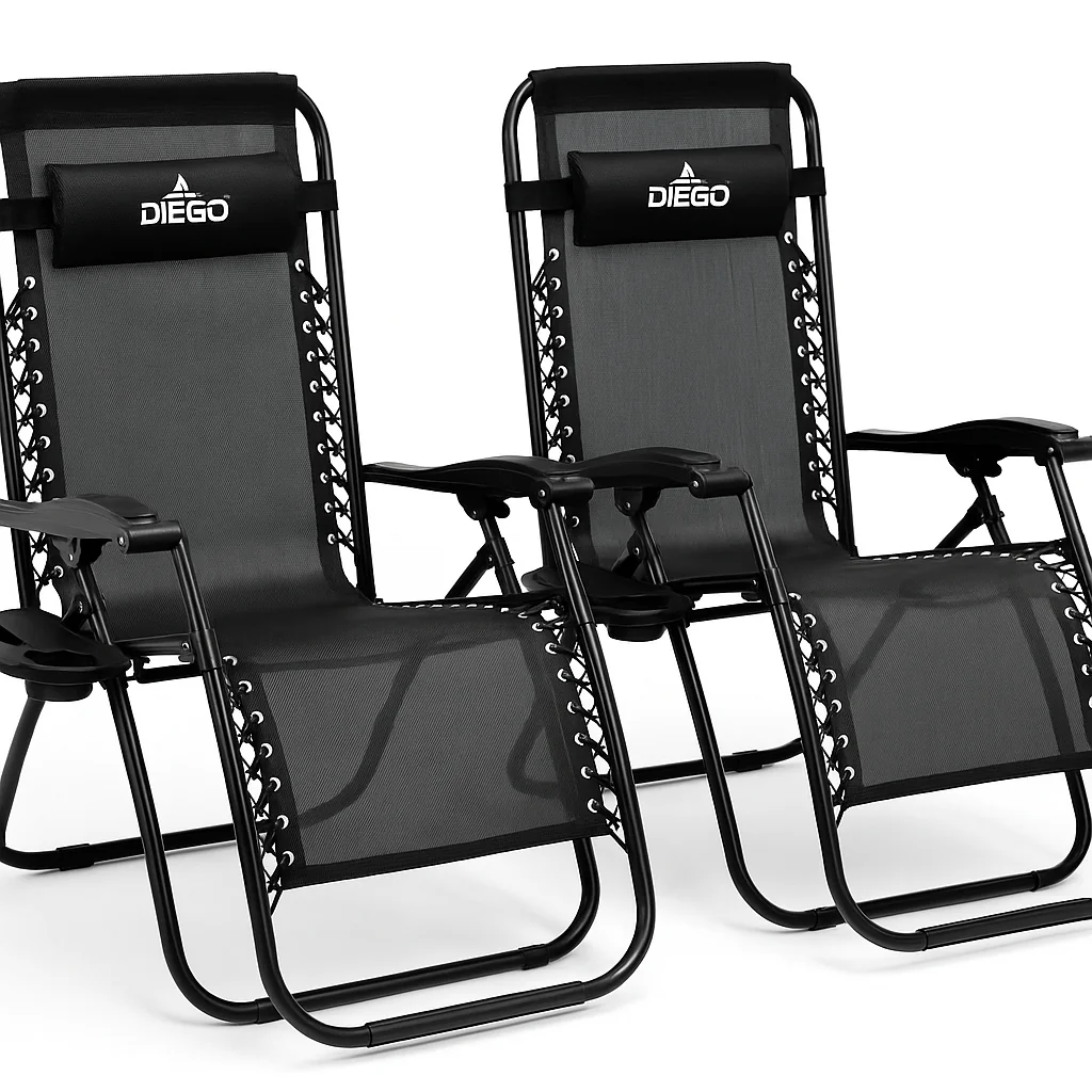 Крісло шезлонг комплект 2 шт. Diego 173 см + підсклянник (Польща) Антоімпорт