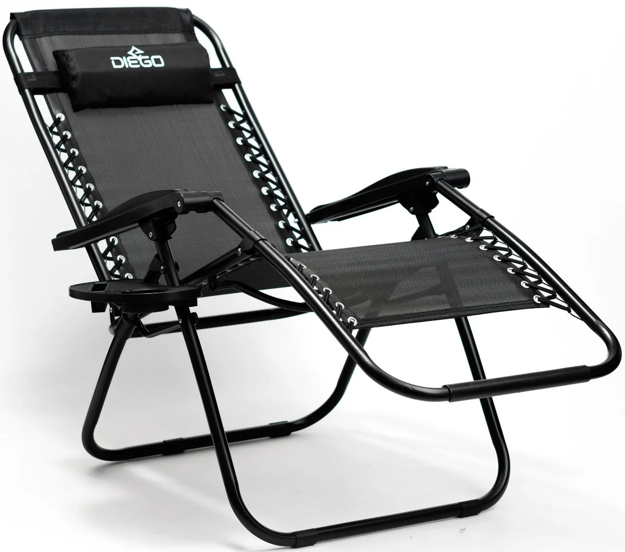 Польща Крісло шезлонг комплект 2 шт. Diego 173 см + підсклянник (Польща) Антоімпорт