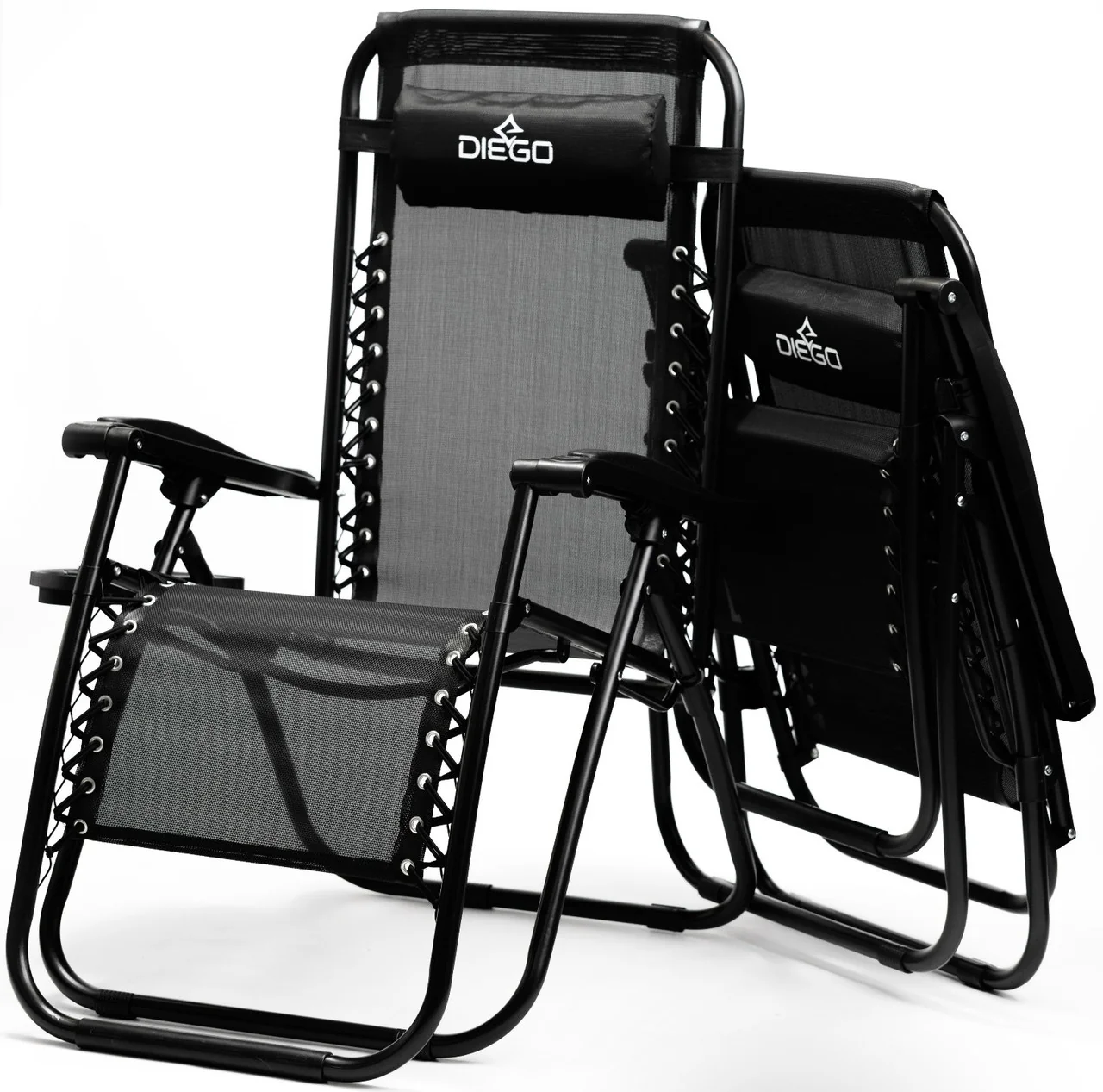 Крісло шезлонг комплект 2 шт. Diego 173 см + підсклянник (Польща) купити Антоімпорт