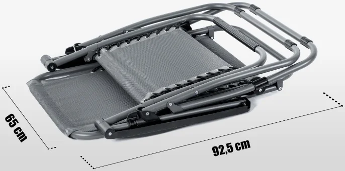 Крісло шезлонг комплект 2 шт. Diego 173 см + підсклянник (Польща) Польща Антоімпорт