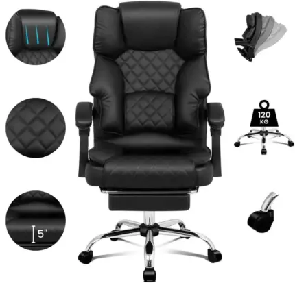 Фото Офісне крісло Hanert Prestige Black Антоімпорт