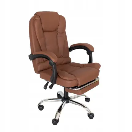 Фото Офісне крісло з підставкою для ніг Hanert Ergo Dark Brown Антоімпорт