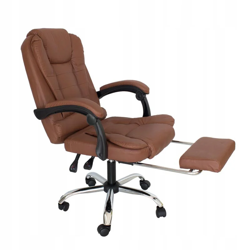 Польща Офісне крісло з підставкою для ніг Hanert Ergo Dark Brown Антоімпорт