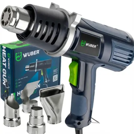 Фен будівельний Wuber 2000Вт 600°C з регулюванням температури (Польща) Антоімпорт