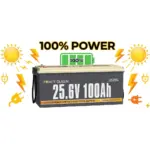 Акумулятор LifePo4 100А·год 25,6V BMS PowerQueen (Німеччина) Антоімпорт