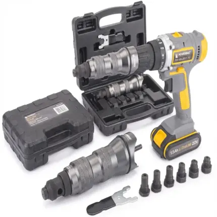 Заклепник на шуруповерт POWERMAT/ Адаптер для потайних заклепок (Польща) Антоімпорт