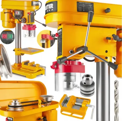 Фото Свердлильний верстат з індукційним колонним столом 1700Вт + регульовані тисці Majster Polska (Польща) Антоімпорт