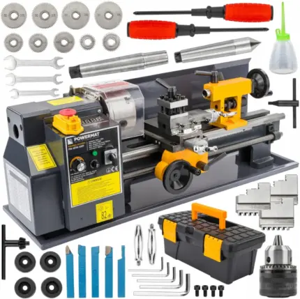 Фото Токарний верстат для металу і дереву 0-2500об/хв Powermat (Польща) Антоімпорт