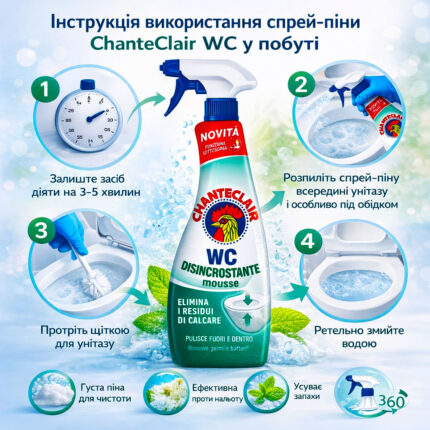 Спрей-піна для видалення каменю ChanteClair WC 625мл