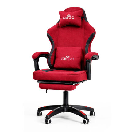 Геймерське крісло комп'ютерне DIEGO G2711 Soft Cherry на білому фоні