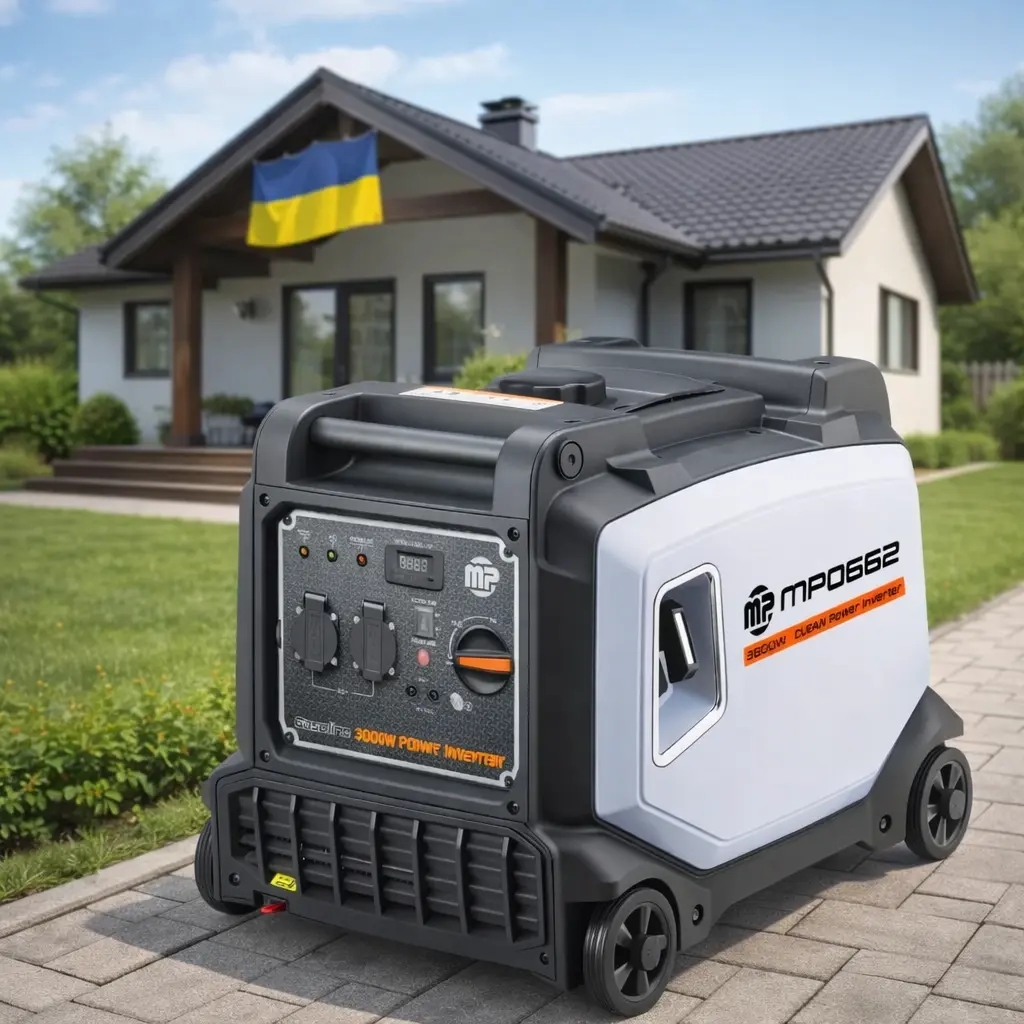 Генератор інверторний 3.8 кВт Majster Polska AVR бензиновий Інверторний генератор Majster Polska 3.8 кВт AVR бензиновий тихий