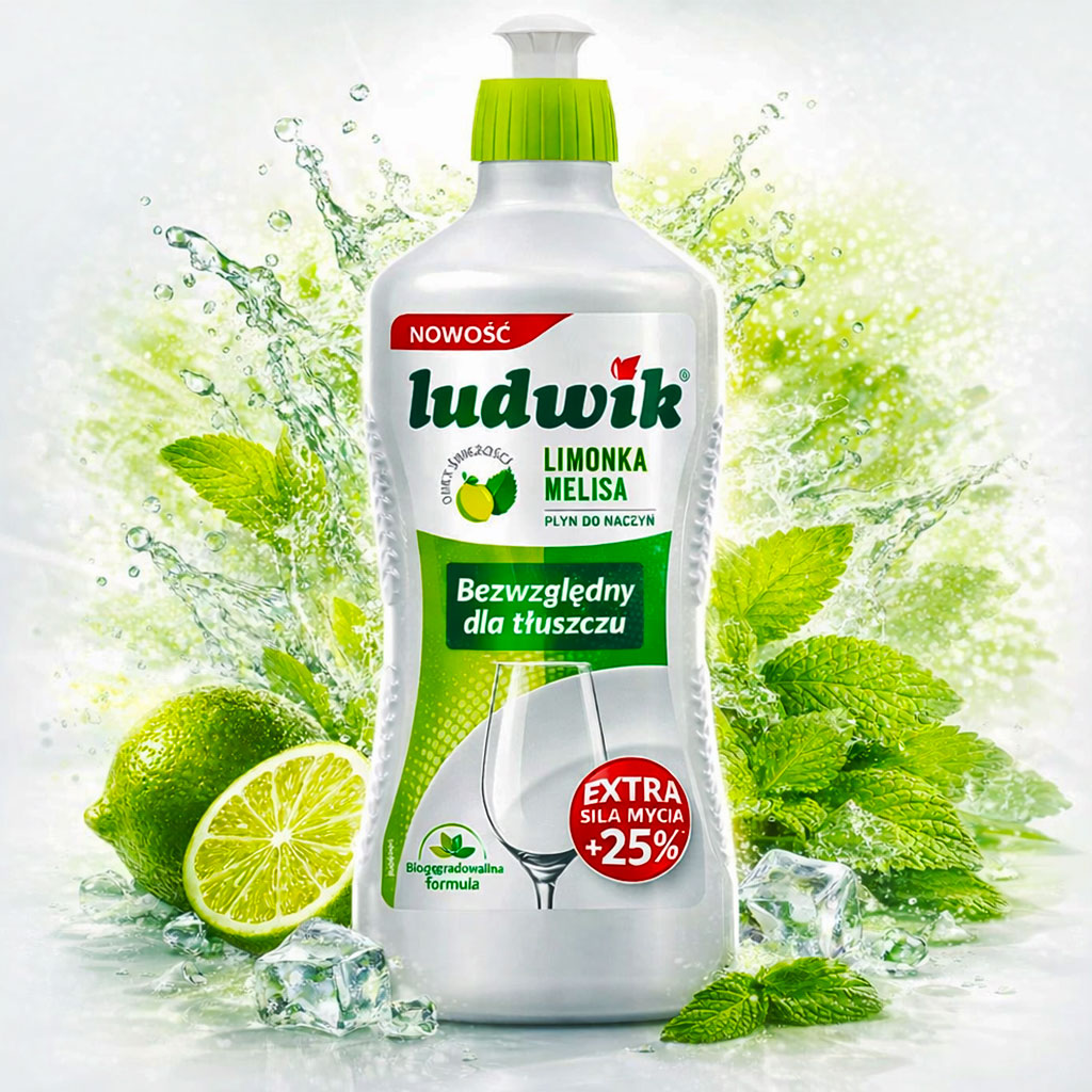 Ludwik-900lime Рідина для миття посуду Ludwik 900мл лайм та меліса