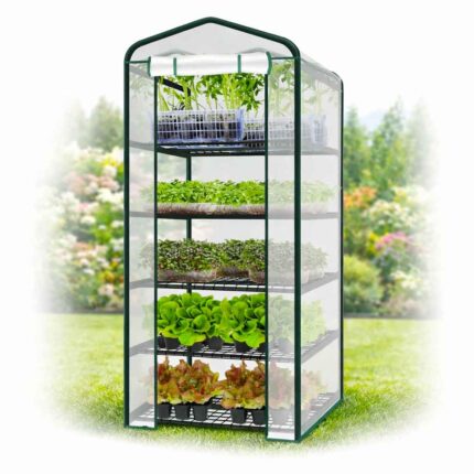 Міні-теплиця з фолІЇ — 5 полиць FLO 90002