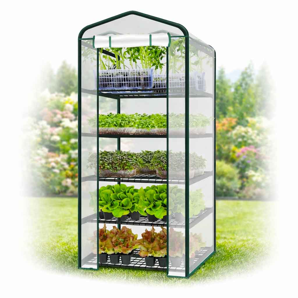 5060611267_22mini-teplitsya-z-foliyi Міні-теплиця з фолІЇ — 5 полиць FLO 90002